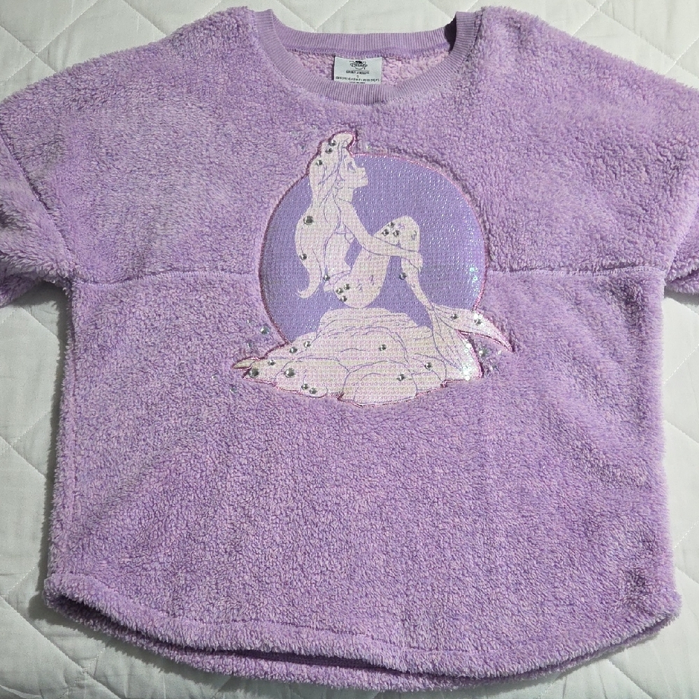 Disney Ariel The Little Mermaid Lavender Spirit Jersey EUC S